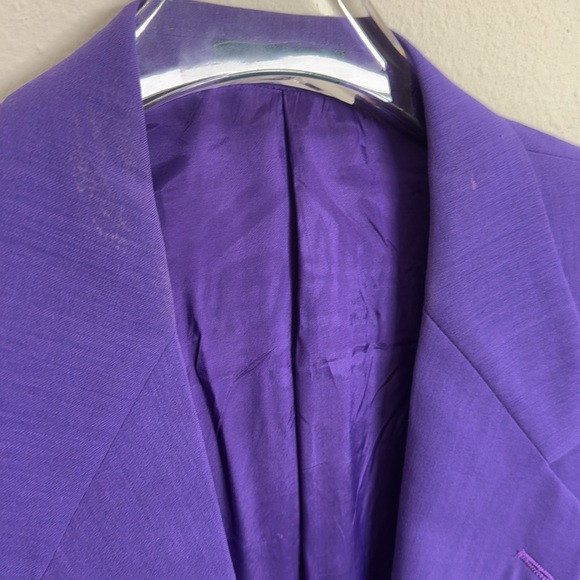 VERSACE V2 Purple Blazer Sz 44L - Picture 10 of 11